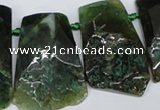 CTD660 Top drilled 25*40mm - 30*55mm freeform agate beads