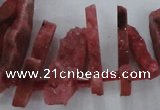 CTD671 Top drilled 10*25mm - 12*45mm wand agate gemstone beads