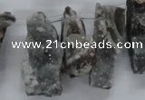 CTD684 Top drilled 12*20mm - 15*45mm freeform agate gemstone beads