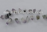 CTD797 Top drilled 18*20mm - 25*40mm freeform amethyst gemstone beads