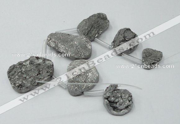CTD816 Top drilled 18*22mm - 30*40mm freeform agate beads