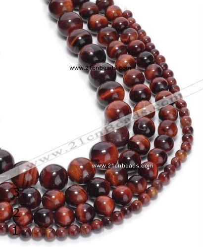 CTE01 15 inches round red tiger eye gemstone beads wholesale