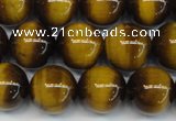 CTE1228 15.5 inches 10mm round A grade yellow tiger eye beads