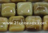 CTE1529 15.5 inches 16*16mm square golden tiger eye beads wholesale
