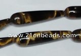 CTE154 15.5 inches 8*35mm teardrop yellow tiger eye gemstone beads