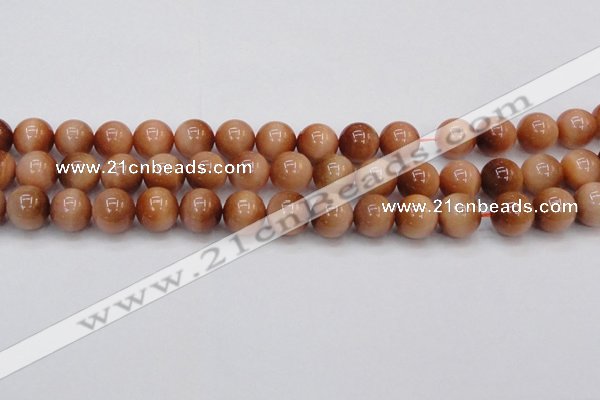 CTE1653 15.5 inches 10mm round sun orange tiger eye beads