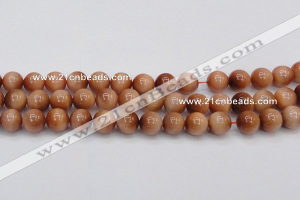 CTE1654 15.5 inches 12mm round sun orange tiger eye beads
