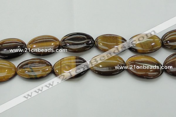 CTE1721 15.5 inches 30*40mm oval yellow tiger eye beads wholesale