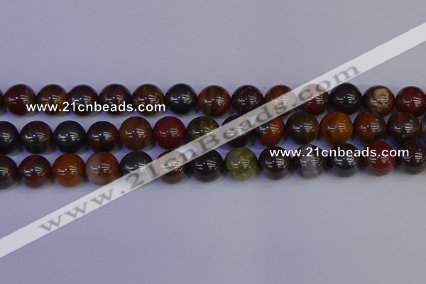 CTE1795 15.5 inches 14mm round red iron tiger beads wholesale