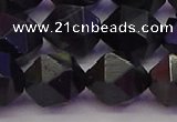CTE1984 15.5 inches 12mm faceted nuggets blue tiger eye beads