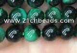 CTE2050 15.5 inches 4mm round green tiger eye beads wholesale