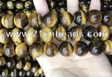 CTE2164 15.5 inches 18mm round yellow tiger eye gemstone beads