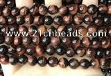 CTE2182 15.5 inches 8mm round red tiger eye gemstone beads