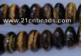 CTE404 15.5 inches 8*16mm faceted rondelle yellow tiger eye beads
