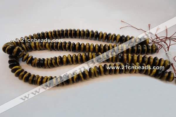CTE603 15.5 inches 6*12mm rondelle yellow tiger eye beads wholesale