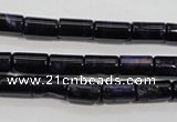 CTE947 15.5 inches 6*10mm tube dyed blue tiger eye beads wholesale