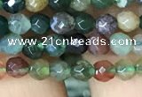 CTG1116 15.5 inches 3mm faceted round tiny Indian agate beads