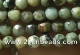 CTG1178 15.5 inches 3mm faceted round tiny African turquoise beads