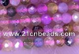 CTG1325 15.5 inches 2mm faceted round tourmaline beads wholesale