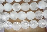 CTG1481 15.5 inches 3mm faceted round white moonstone beads