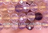 CTG1538 15.5 inches 4mm faceted round ametrine beads wholesale