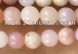 CTG1595 15.5 inches 4mm round pink opal beads wholesale