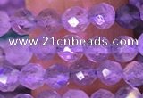 CTG1620 15.5 inches 4mm faceted round tiny labradorite beads