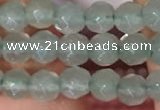 CTG2203 15 inches 2mm,3mm & 4mm faceted round green aventurine jade beads