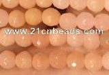 CTG2218 15 inches 2mm,3mm faceted round red aventurine jade beads