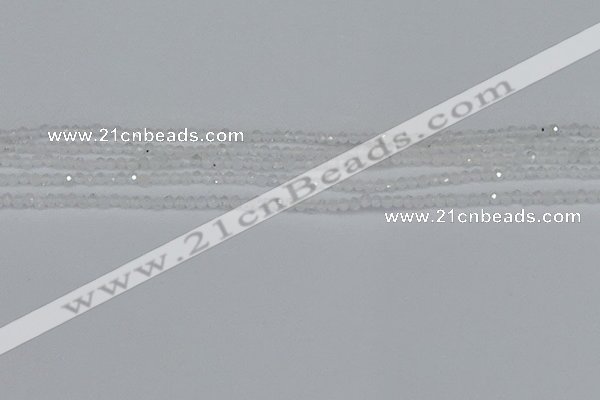 CTG603 15.5 inches 2mm faceted round white moonstone beads