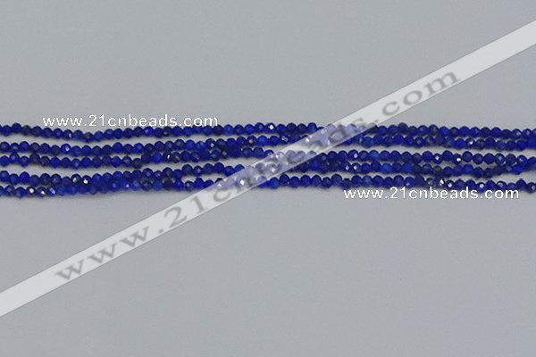 CTG649 15.5 inches 2mm faceted round lapis lazuli gemstone beads