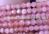 CTG715 15.5 inches 2mm faceted round tiny rhodochrosite beads