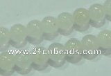 CTG84 15.5 inches 3mm round tiny white jade beads wholesale