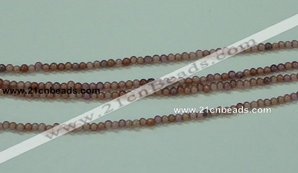 CTG89 15.5 inches 1.5mm round grade B tiny garnet beads wholesale