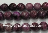 CTJ503 15.5 inches 10mm round dyed purple jasper beads wholesale
