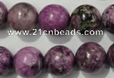 CTJ507 15.5 inches 16mm round dyed purple jasper beads wholesale