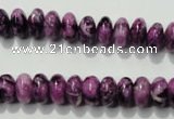 CTJ511 15.5 inches 5*8mm rondelle dyed purple jasper beads wholesale