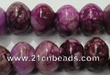 CTJ515 15.5 inches 12*16mm rondelle dyed purple jasper beads wholesale