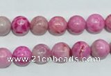 CTJ603 15.5 inches 10mm round dyed fuchsia jasper beads wholesale
