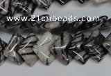 CTJ62 15.5 inches 12*12mm diamond black water jasper beads wholesale