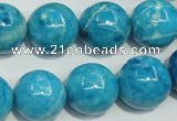 CTJ636 15.5 inches 16mm round dyed blue jasper beads wholesale
