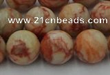 CTJ704 15.5 inches 12mm round red net jasper beads wholesale