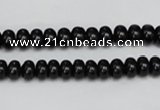 CTO119 15.5 inches 7*11mm rondelle black tourmaline beads