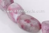 CTO12 15.5 inches 13*20mm freeform natural tourmaline beads
