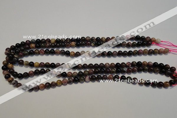 CTO400 15.5 inches 6mm round natural tourmaline gemstone beads