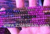 CTO665 15.5 inches 4mm round natural tourmaline gemstone beads