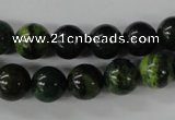 CTP203 15.5 inches 10mm round yellow pine turquoise beads wholesale