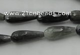 CTR20 15.5 inches 8*20mm faceted teardrop eagle eye jasper beads