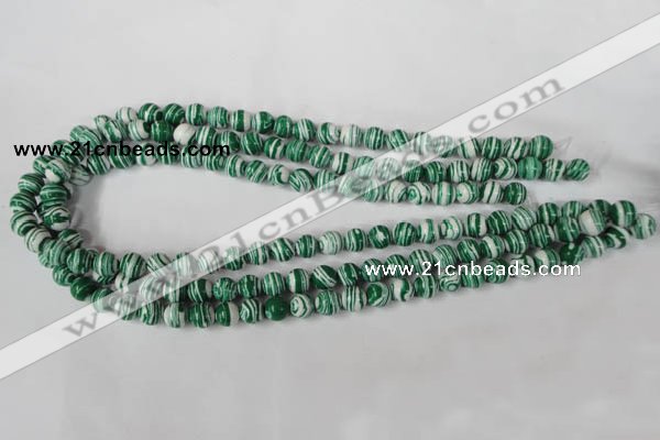 CTU1127 15.5 inches 8mm round synthetic turquoise beads wholesale