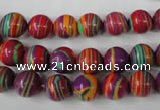 CTU1186 15.5 inches 6mm round synthetic turquoise beads wholesale